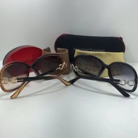 2 for 1 Summer Sale Le Chic Sunglass Black & Brown - Picture 6 of 6